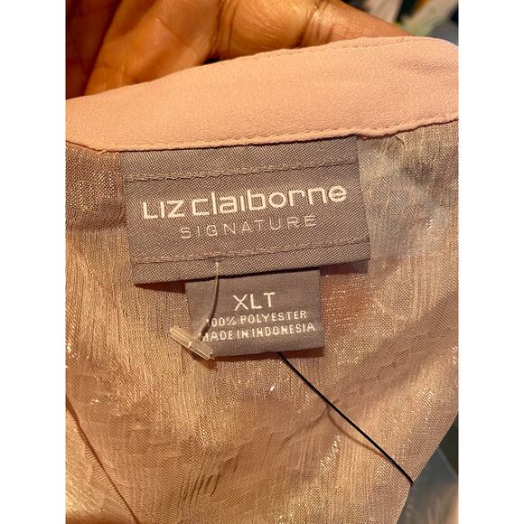 Liz Claiborne Signature XL tall blouse Rose quartz - Picture 6 of 6